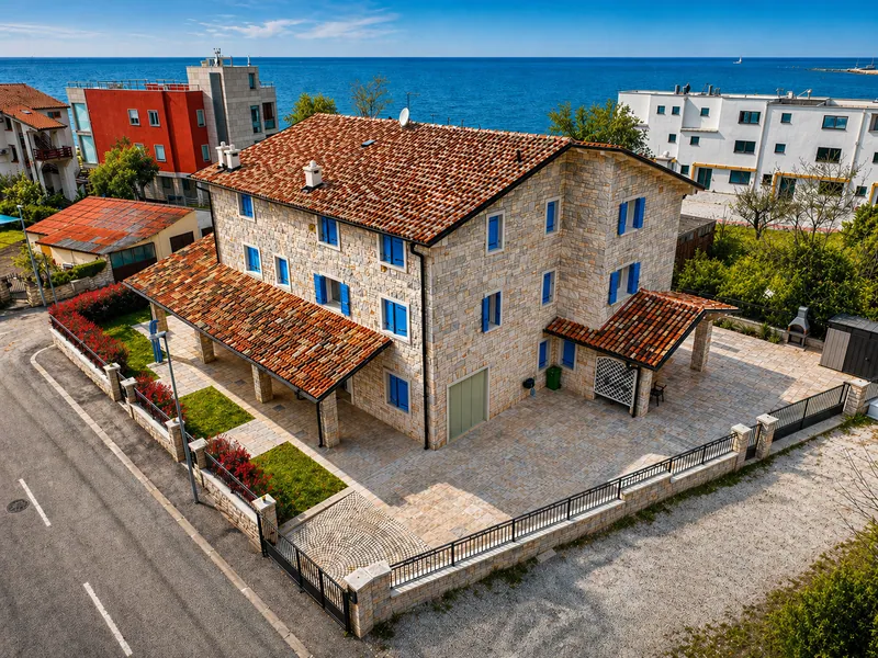 Aerial view of Sandi Suite by the Adriatic Sea